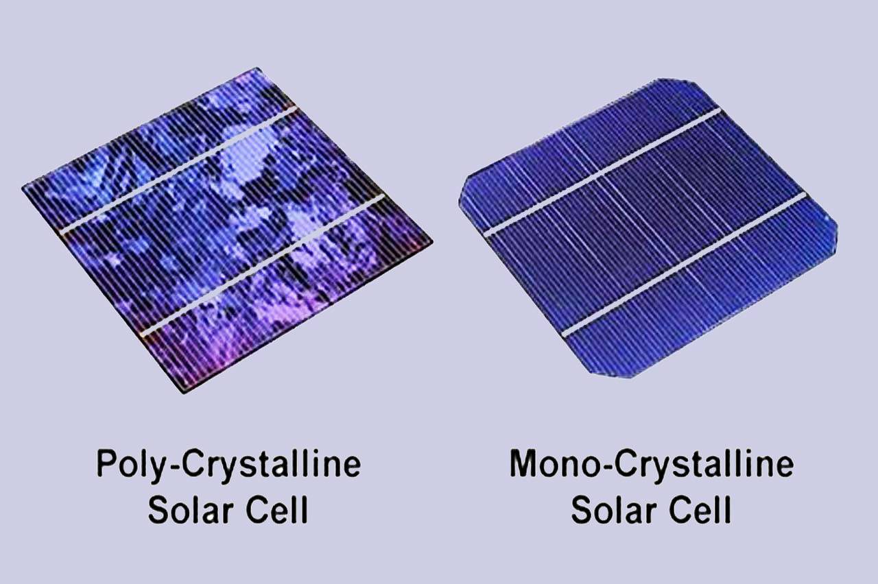 تفاوت سلول خورشیدی مونو کریستالی با پلی کریستالی